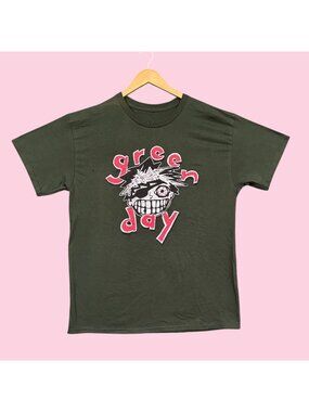 Green Day One Eyed Bastard Punk Rock Band Tee L